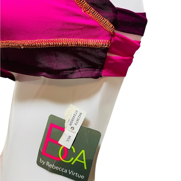 BCA by Rebecca Virtue Tie Back Swim Top NWT Sz-Small - Picture 4 of 6